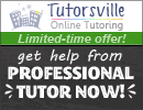 Tutorsville - the best online tutoring service available on the Internet
