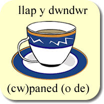 Llap y dwndwr / Panad / Disgled