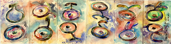 Script drawings by Venantius Pinto