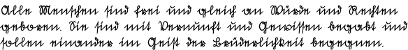 Sample text in S&uuml;tterlin