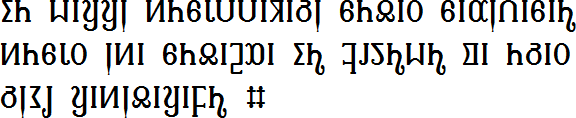 Sample text in the Ariyaka Pali alphabet