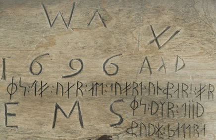 Sample text in Dalecarlian Runes