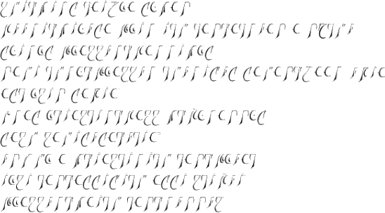 Sample text in the Espruar alphabet