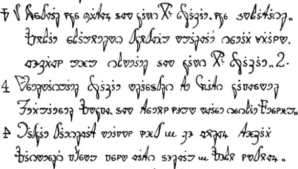 Sample text in the Medefaidrin alphabet