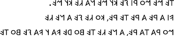 Sample text in the Mylydian alphabet