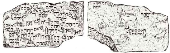 Sample of the Proto-Elamite script