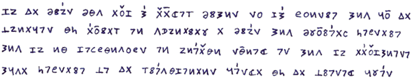 Sample text in the Pulmis alphabet
