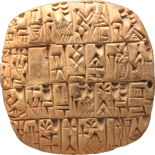 ancient sumer writing