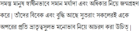 bengali alphabet writing format