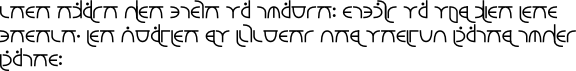 Sample text in Cylenian