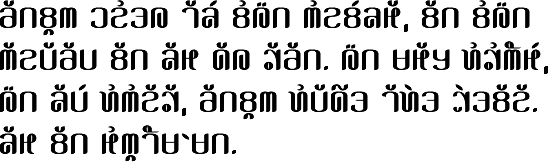 Sample text in Harah Acèh