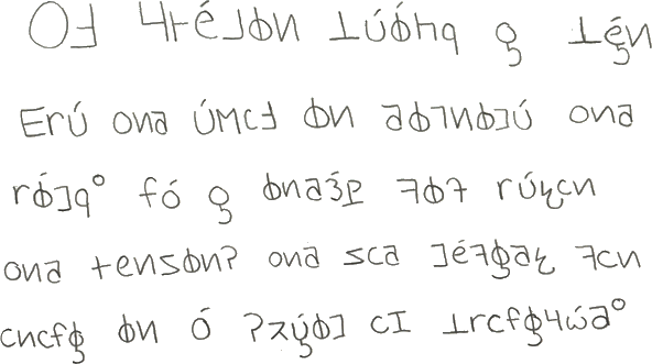 Sample text in Iqleut