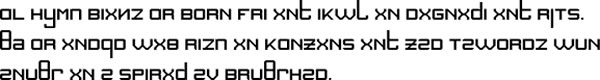 Sample text in AlphaBeta's Dialect Phonetic Alphabet (ABDPA)