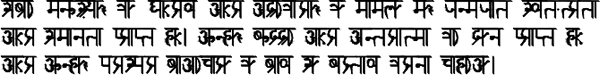 Sample text in Noot-Nagari