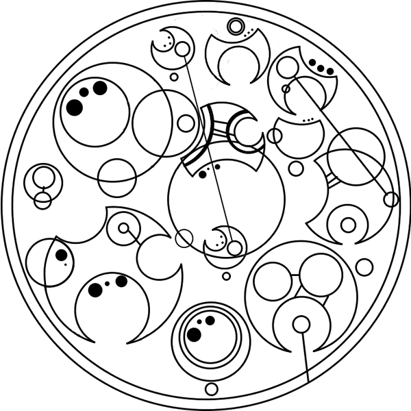 Sample text in Sherman's Gallifreyan