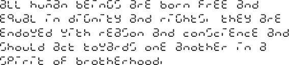 Sample text in the Siekoo alphabet
