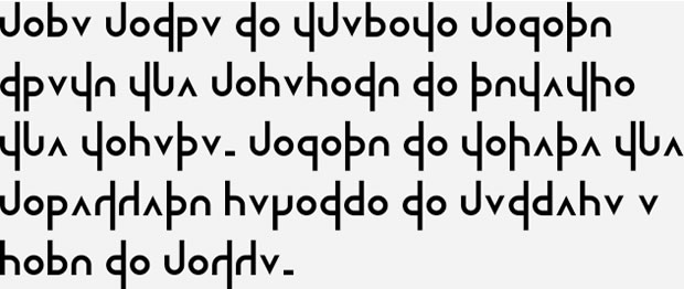 Sample text in the Soneka alphabet in Lingala