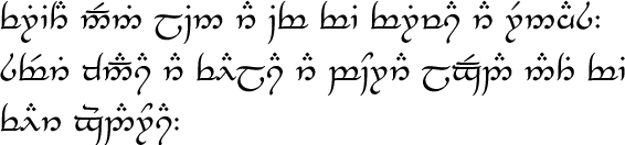 sindarin alphabet translator