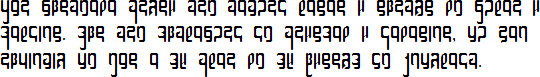 Sample text in the Vremisian alphabet in Vremisian