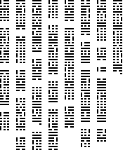 Sample text in Yin yang Alphalines