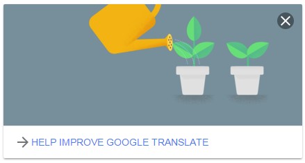 Help improve Google Translate