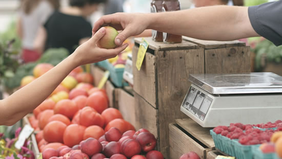 Photo of a market stall