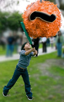 Photo of a tilde piñata