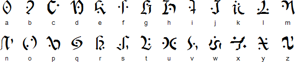 Arcadian alphabet