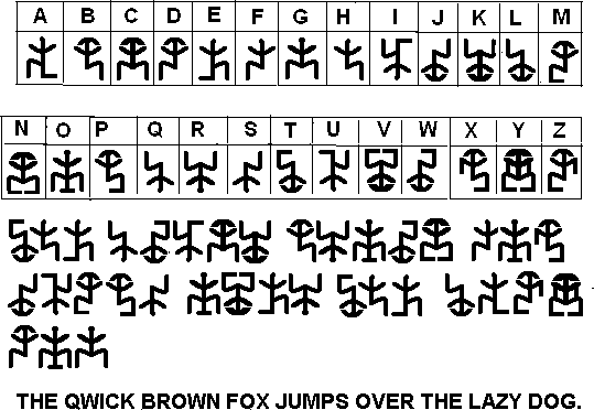 Mesa-9 alphabet