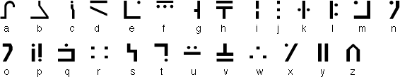 Standard Galatic Alphabet